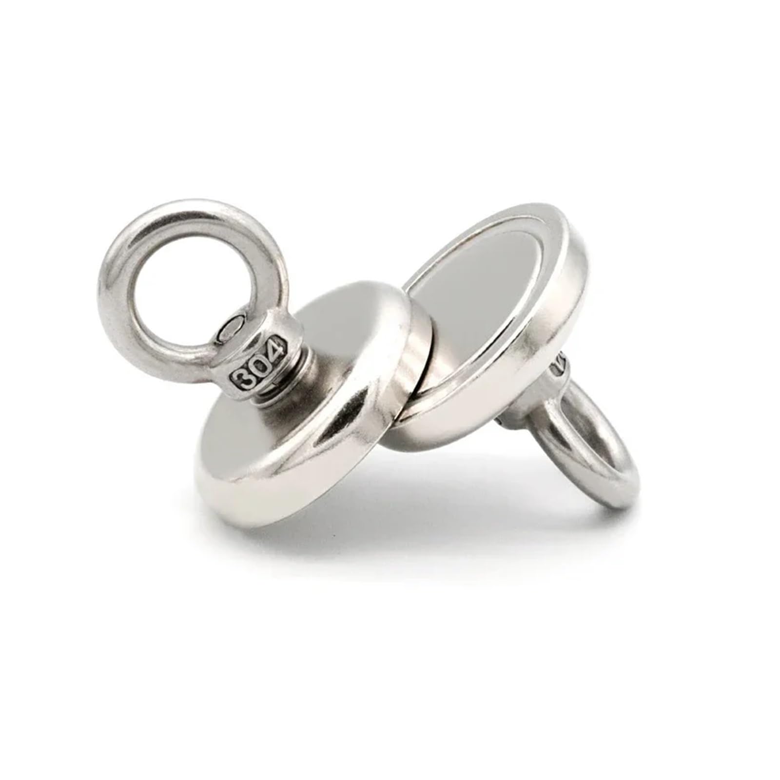 GeRRiT 10 pièces Support Ndfeb Permanent en néodyme Fort D16mm D25mm Aimant Puissant Recherche aimants Crochet Support magnétique pêche récupération (Size : Diameter 42mm)