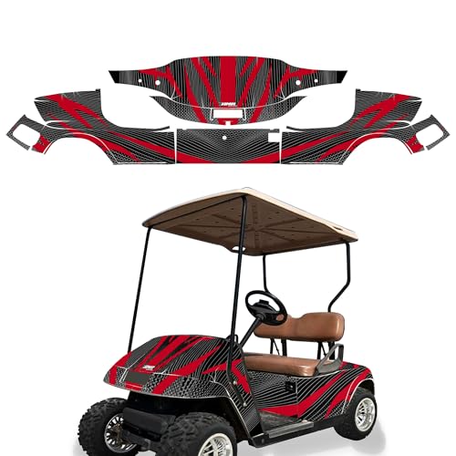 AMR Racing Golf Car Graphics Kit: Golf Cart Stickers for