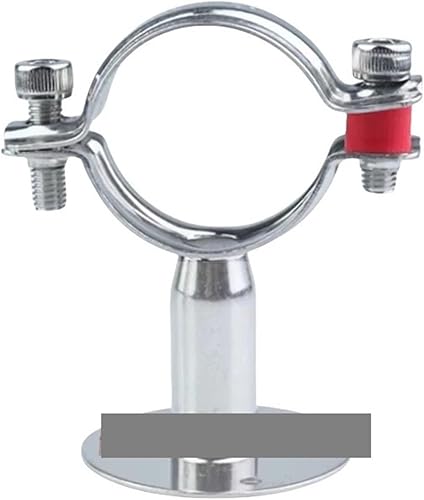 1PCS 70-76mm Tube OD Stainless Steel Pipe Clamp Clip Support Bracket With Base Plate Pole Length 50mm