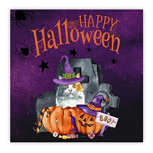 Panneau en bois Happy Halloween citrouille deco murale primitive 30cm