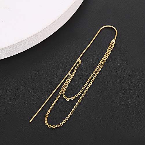 1Pcs Ear Crawler Earrings for Women Ear Cuff Earrings Helix Hook Earrings Ear Wrap Earrings Pearl Rhinestone Lightning Bolt Pierced Clip Earrings Trendy Jewelry for Women4