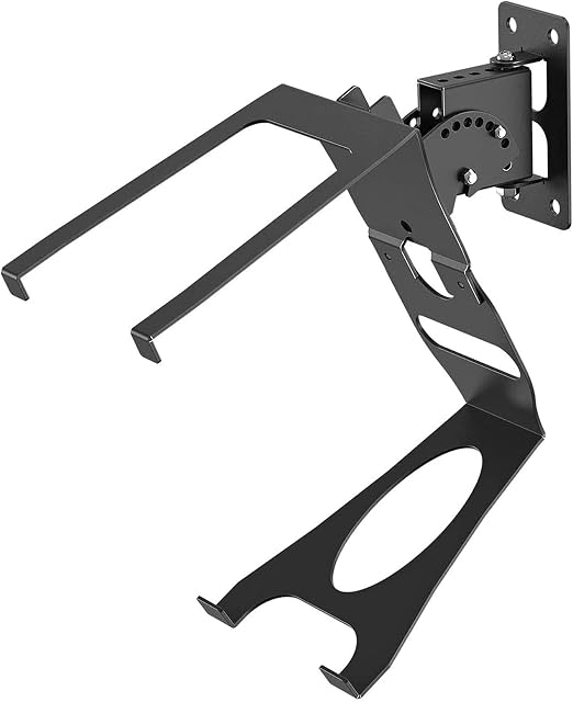 Dinghosen Wall Mount Compatible with Sonos Play 5 Gen 2 Swivel & Tilt Adjustments Mounting Bracket Fit for Sonos Play 5 Speaker, Black (with Wall Mount Kit)