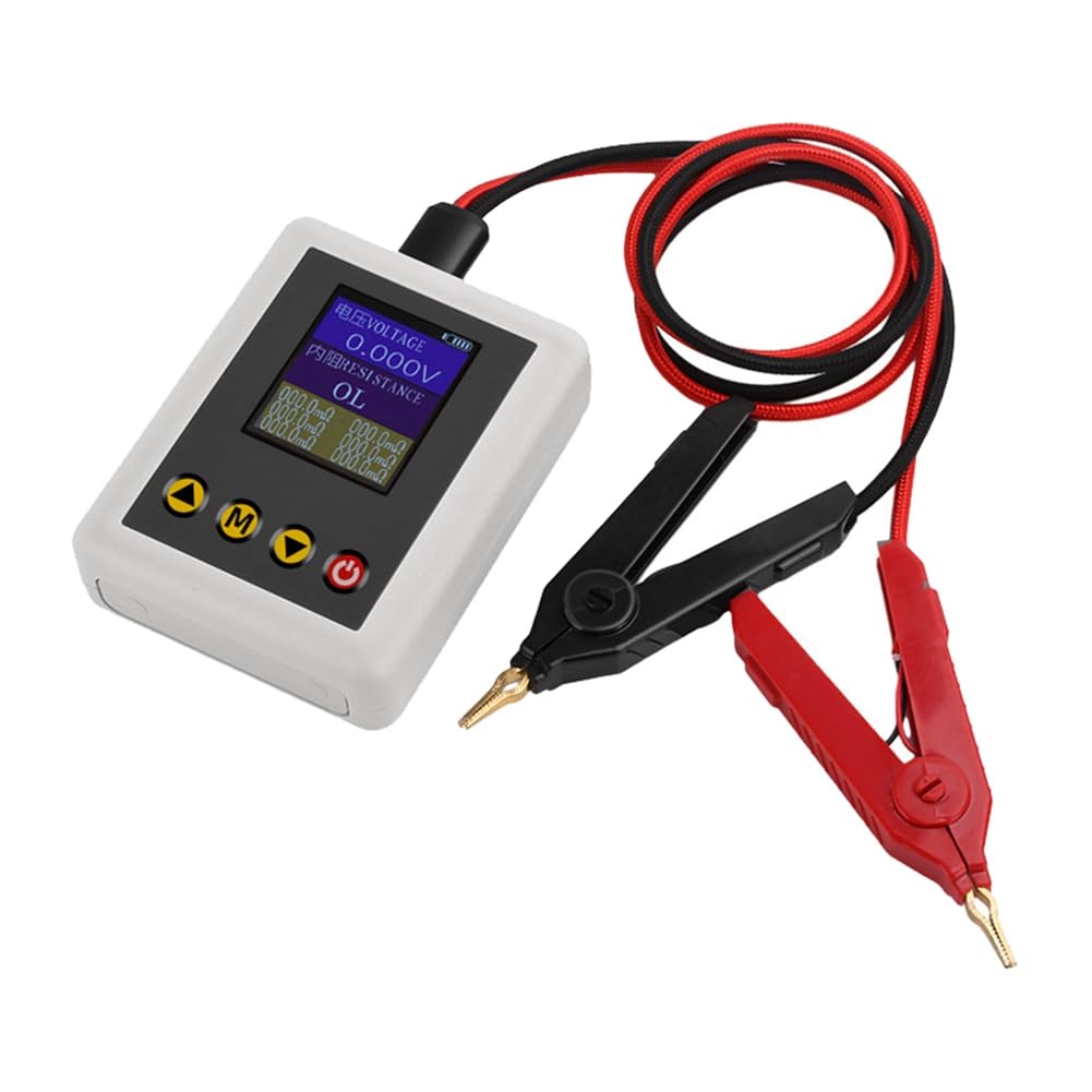 Oewwthy TS4520 Voltage Resistance Tester 1.77 Inch TFT with Kelvin Clip Support Fine-Tuning HD Color Screen Display Tester