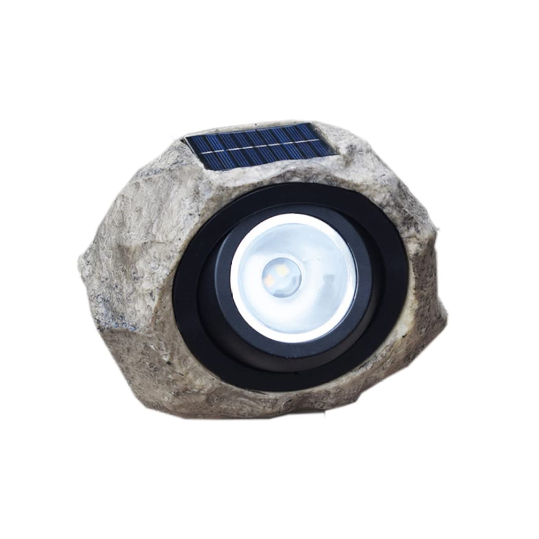 DAGLLGEW Stone Solar Lamp LED Solar Resin Lantern Lawn Light Rock Spotlight Waterproof Simulation Stone Lamp for Garden Outdoor