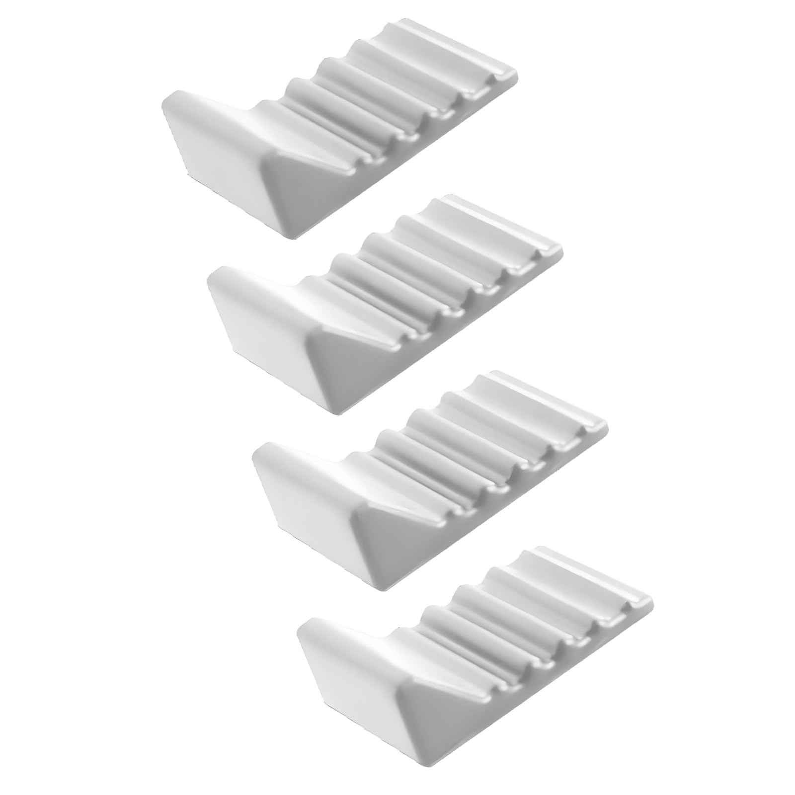 Msioytog Of 4 Silicone Trash Can Bumpers Noise Reducing Supports for Kitchen Work Space Bathroom with Secure Hold Feature Garbage Can Mattresses