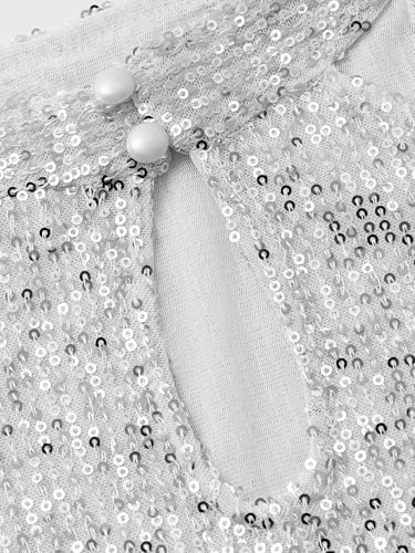 Womens Sparkly Sequin Tops Mock Neck Blouse Sleeveless Shiny Tank Top Sleeveless Glitter Outfits Party Shirt 20254