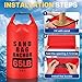 TAINAT 30L Sand Anchor Bag, 2 in 1 Waterproof Dry Bag for Small Boat, PWC Anchor Kit with Adjustable Buoy Compatible with Jetski, Kayak, Water Sports