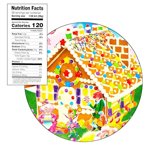 Tastypack Pre-Baked Candy Land Gingerbread House Kit With Tastypack Christmas Stickers thumb #4