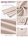 Meetrendi Women's Long Sleeve V Neck Shirt Sexy Henley Tight Slim Fitted Going Out Top Ribbed Button Fall Fashion 2025 Coffee