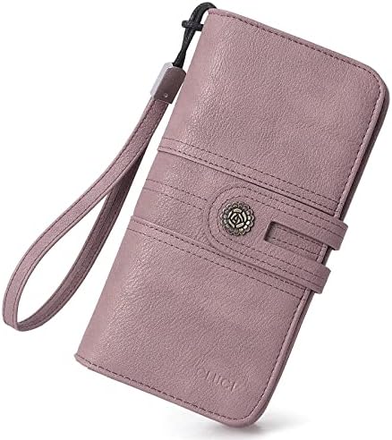 CLUCI Wallet for Women Wallet Large Leather Designer Zip Around Card Holder Organizer Ladies Purses Travel Clutch Wristlet