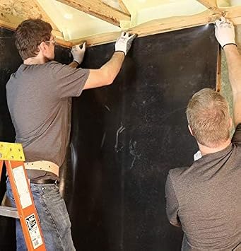 Mass Loaded Vinyl MLV Barrier 1/2 LB Half Pound Soundproofing Acoustic Barrier (4' x 25' - 100 square feet)