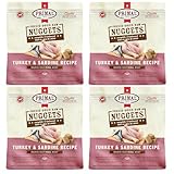 Primal Freeze Dried Raw Dog Food Nuggets, Turkey & Sardine, Complete & Balanced Meal, Also Use as Topper or Treat, Premium, Healthy, Grain Free, High Protein Raw Dog Food, 14 oz (Pack of 4)