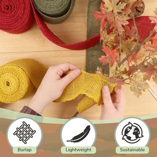 Ruban de jute gris anti-effilochage de 7,6 cm pour customisation facile - 4