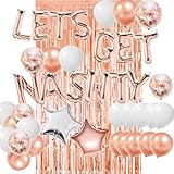 42pcs Let's Get Nashty Decorations, Nashville Bachelorette Party Decorations, Let's Get Nashty Balloons Banner, Nash Bash Bachelorette Party Supplies, Nashville Bach Wedding Engagement Birthday Party