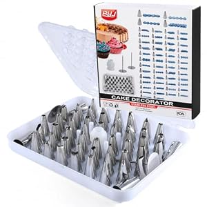 Kit 55 Douilles Pâtisserie Inox – Décoration Gâteaux et Cupcakes