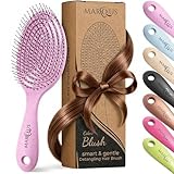 Cepillo Pelo Antitirones niña y adultos - Cepillo desenredante de fibra natural - exclusivas cerdas de flexión ultra suaves y con cuerpo - Se desliza con facilidad, 1 pieza - 1 pieza - Color Blush