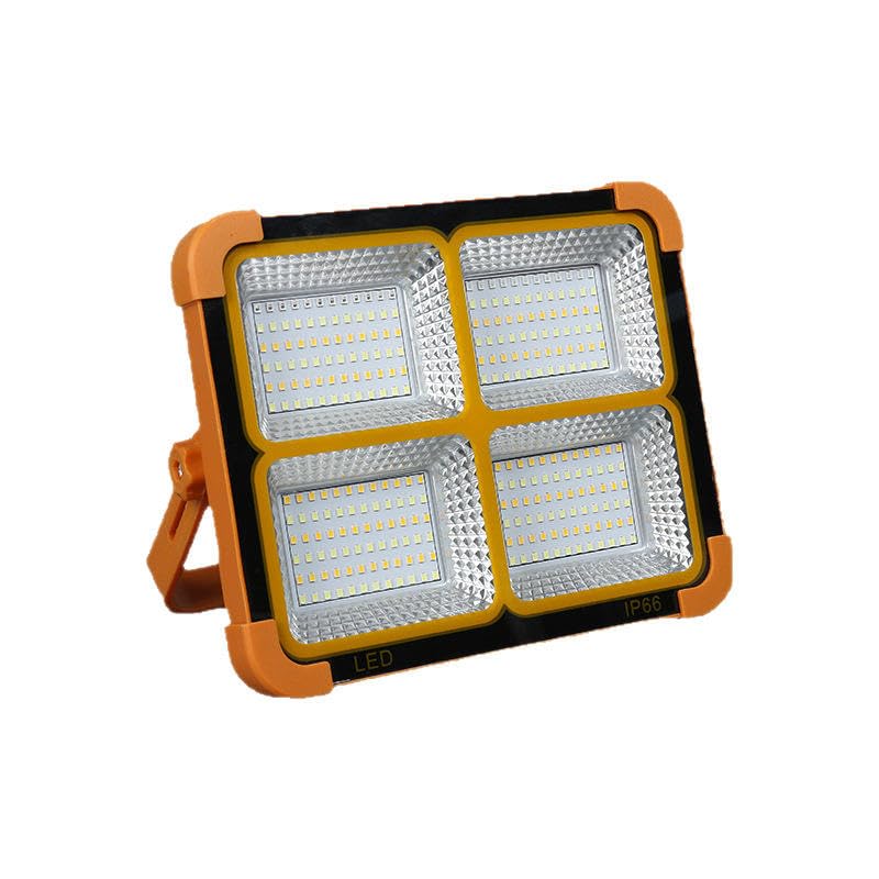 Waterproof Spotlight Solar Light Portable, Work Light USB Rechargeable Battery, 4 Light Modes, Camping Fox Lamp for Emergency Portable Outdoor, Construction, Garage (Orange Colour)-image-38