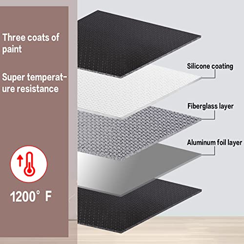 Feuerfeste Tasche, Feuerfeste Dokumententasche A5, Fiberglas Feuerfeste Dokument Geldtasche, Silikon Beschichtetes Feuerfeste Tasche, für Rechnungen,Vertrag,Reisepass Andere Wertsachen (23 x 18 cm)