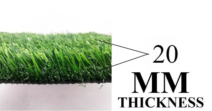 Image of ROYAL-NEST (1.5 X 2 Ft.) 20 MM,Artificial Grass Mat Doormat | Balcony, Carpet for Indoor or Outdoor (Pack of 1) Self Design Medium Size Green (Color)
