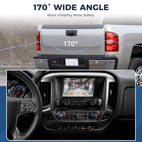 Image of Tailgate Handle Backup Camera &Bezel Trim Fit for Silverado 1500 2007-2014