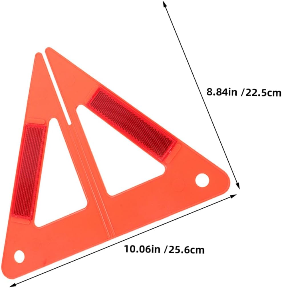 Luxshiny 5Pcs High Reflective Emergency Warning Triangle Kit Roadside Safety Signs for Vehicles Portable Reflectors for Night Driving