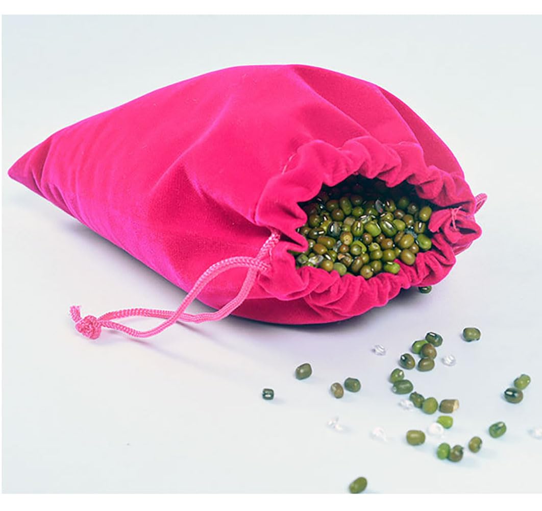 Bolsitas de terciopelo grandes, paquete de 10, 15 x 20 cm, bolsas de terciopelo para joyas, bolsas de regalo para bodas y fiestas, bolsa gigante de regalo de tela con cordón, bolsa de