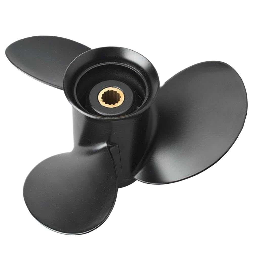 362-64101 Elabora esternamente in Alluminio 14 Spline 9 25x9 Fits Compatibile con Il Motore della Barca da 9 CHP da 9 CHP da 20 CV Sostituisce la Parte OEM per Vari Modelli