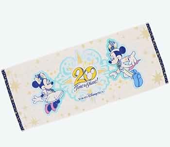 Amazon｜ディズニーシー 20周年 フェイスタオル タイム・トゥ