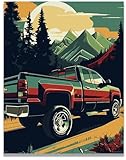 Inspirational Wall Art Co. - Classic | Chevy Truck Poster - Car Garage Signs - Chevy Truck Art - Chevy Posters for Guys - Chevy Room Decor Wall Art Decor | 11x14 Inches Unframed