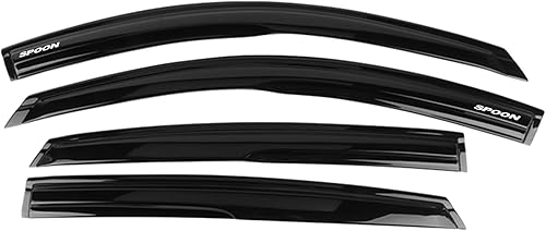 EVPROXP - Visera de ventana compatible con Honda Accord Sedan 4DR 18-21, deflector de ventilación de ventana lateral, teñido ahumado oscuro, estilo