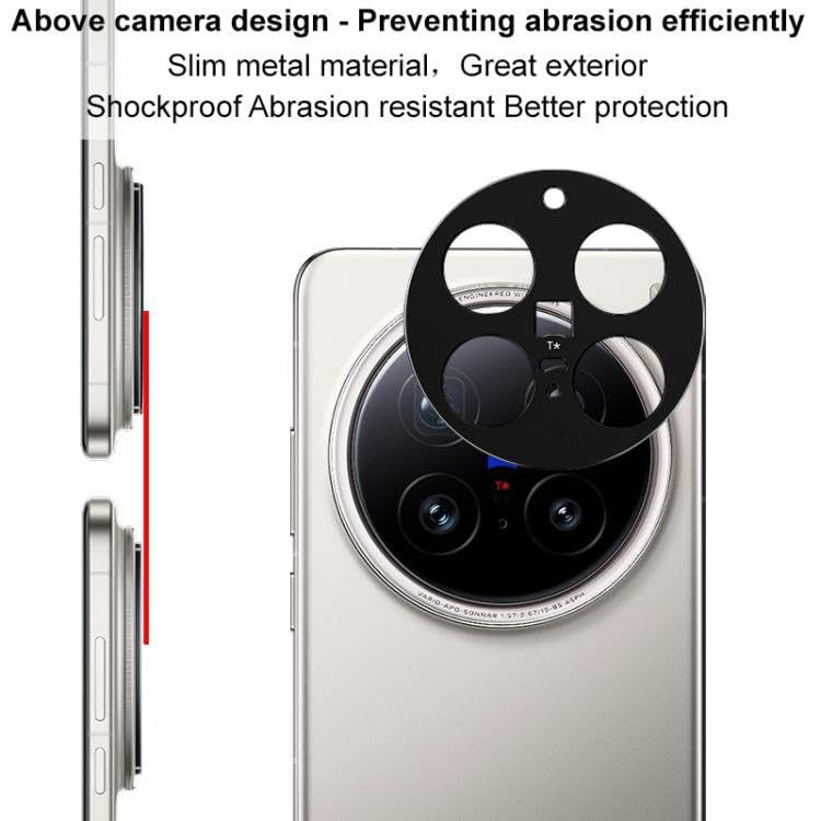 Image of FabeKee Glass Camera Lens Protector For vivo X200 Pro [9H Hardness] [6D Lens Protector ] [Easy Installation] Black