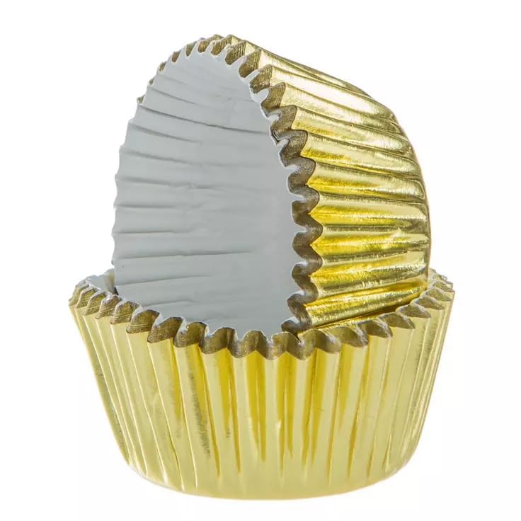 Show-OffsGold Foil Mini Candy Baking Cups - 100 Count