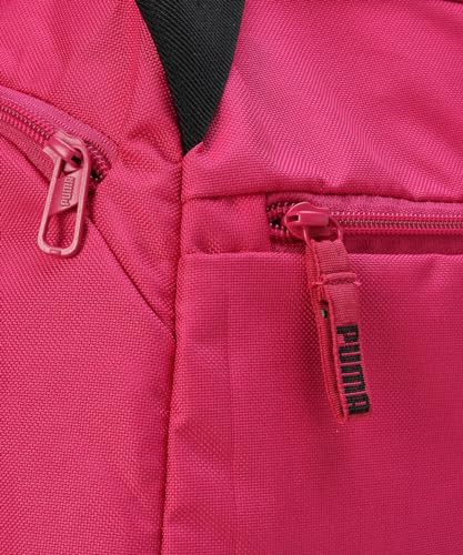 Image of Puma Unisex-Adult Fundamentals Polyester Carry On Luggage Sports Bag S, Garnet Rose-Fast Pink (9140103),24 Cm