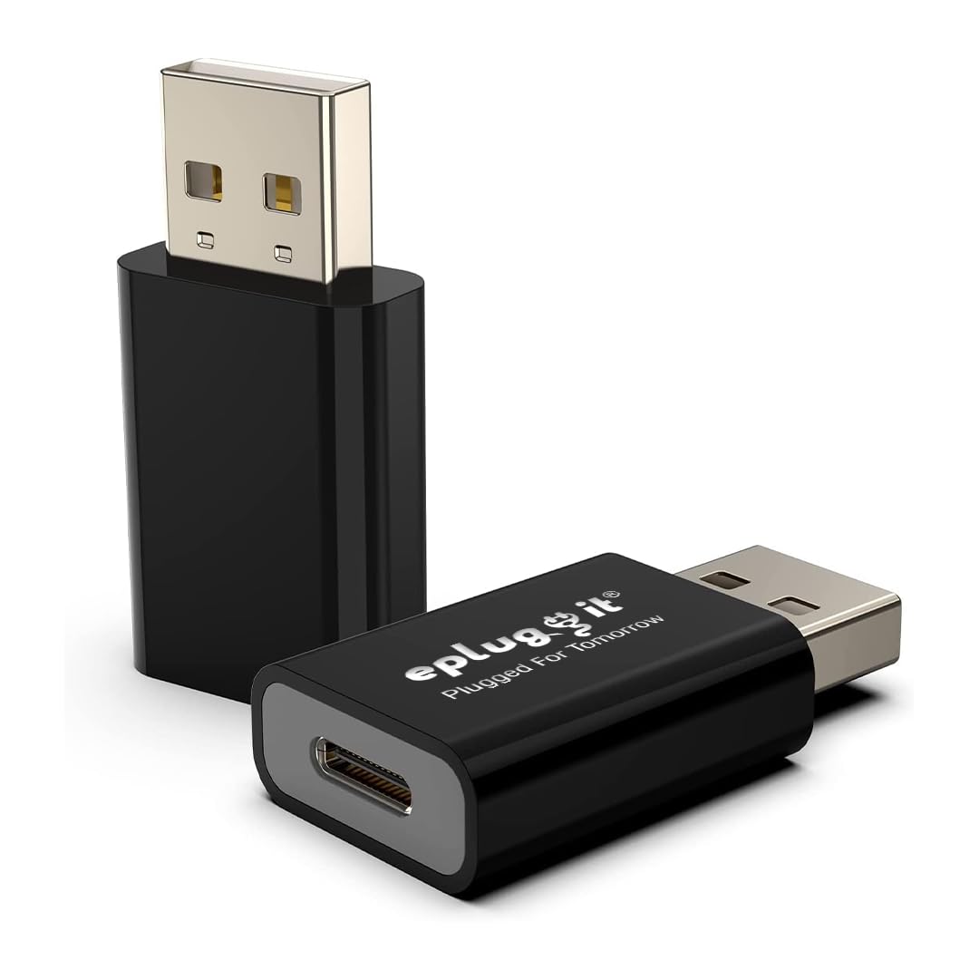 Eplugit USB Type C Female to USB A Male Adapter Support Super Fast Data Sync, USB to Type C Compatible for All Type C Devices, Laptops, MackBooks and Ipad