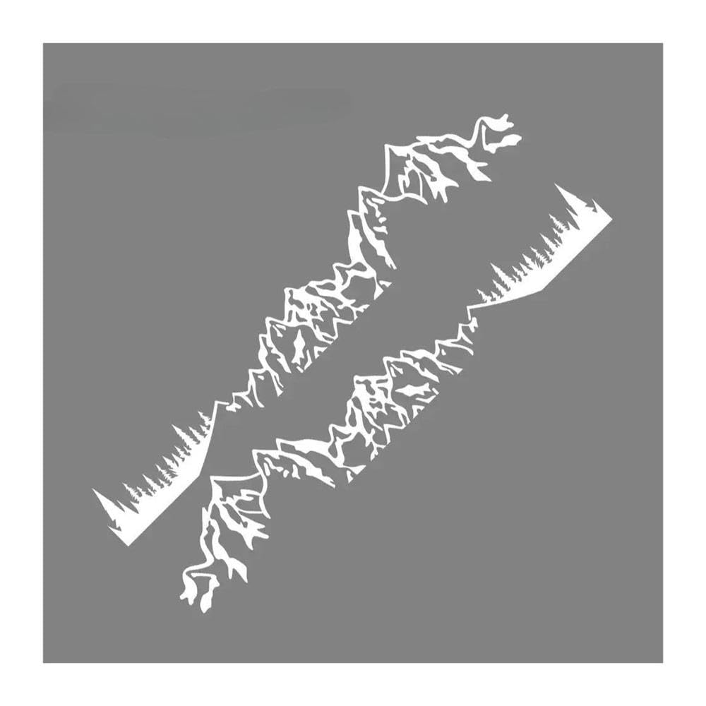 Car Stickers Motorhome Camper Van Vehicle Body Decoration(White,1.8m)