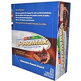 Promax Energy Bar, Chocolate Peanut Crunch 12-2.64 oz (75 g) Bars [31.68 oz (900 g)]