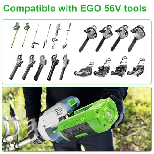 waitley 56V 5.0Ah Replacement for EGO 56V Battery BA2800T BA2800 BA4200 BA1400 Compatible with EGO 56-Volt CS1604 CS1804 CS1403 HT2400 LB6504 Power+ Cordless Tools
