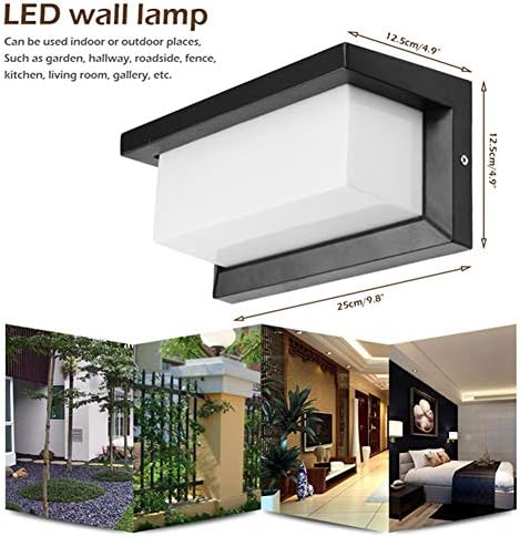 Audor Lampa zewnętrzna z czujnikiem ruchu, 18 W, lampa ścienna LED, do użytku na zewnątrz/wewnątrz, ciepła biel, wodoszczelna IP65, lampa zewnętrzna do ogrodu, korytarza, klatki schodowej