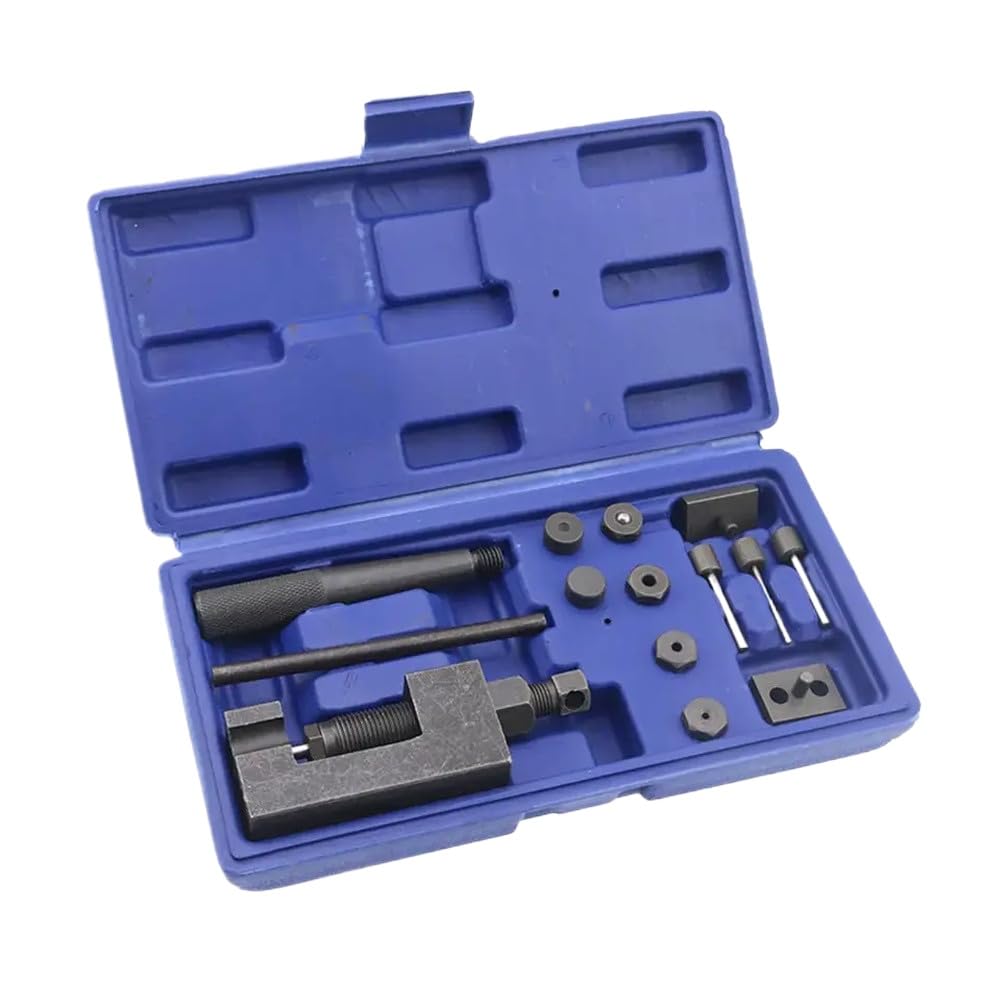 Moto Catena Breaker Rivettatura Strumento 6 Spilli Taglierina Catena Rivettatrice Catena Della Bici Spille Pressa Maniglia Per 415 420 428 520 525 530 630