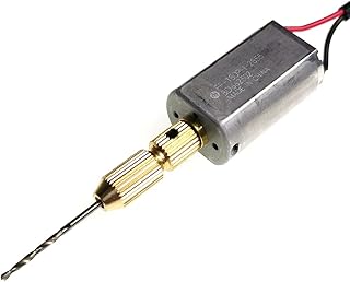 Davitu DC Motor - Small Electric Drill DC Motor 5V 6V DIY Small Invention Punch Student Tools 180PH-2855 - (Speed(RPM): USB SET)