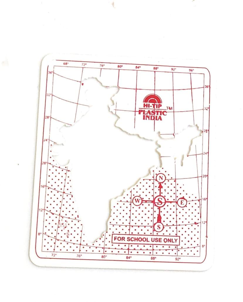 India Map Stencil Small – School Craft Stencils Map of India Drawing Plastic Stencil (6.5 × 5.5 Inch) | IndianMap Plastic Stencils | Pack of 1-image-14