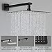 Rain Showerhead with Handheld, HOMELODY 12