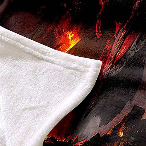 Couverture flanelle ptérodactyle noir 150x200cm pour canapé