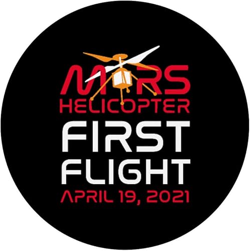 Miniatura 3 de Officially Licensed NASA Ingenuity First Mars Flight 2021 PopSockets PopGrip Swappable Grip for Phones & Tablets