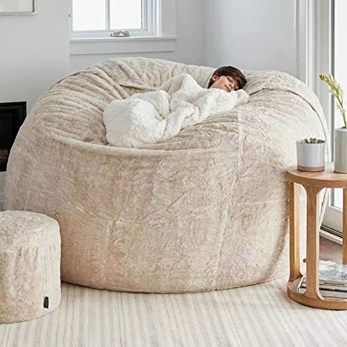 GAIGY Riesige Bohnenbeutel Sofa Big Pelz Sitzsack Bett Slipcover Koffer Kein Füllstoff Boden Seat Recliner Puff Lazy… – Bild 4