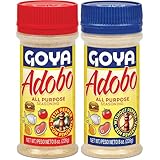 Goya Adobo All Purpose Seasoning Variety Pack – 8oz Bottles (With Pepper & Without Pepper) – Latin Spice...