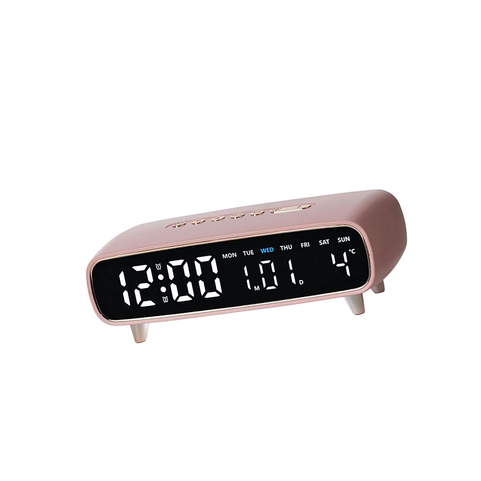 Shntig A Digital Larm Clock With Djustable Brightness Mbients Night Light Nd Usb Charging Port Led Temperature Display Timer Feature Multifunctional Bedsides Clock