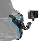 SUREWO Motorcycle Helmet Chin Strap Mount for GoPro Hero 10/9/8/7/(2018)/6/5 Black,DJI Osmo Action 2,Insta360 ONE R,AKASO/Campark/YI and More