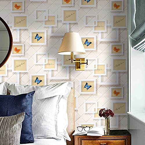 Image of FOKRIM Butterfly Wallpaper for Wall (45x500cm) Self Adhesive Kids Room, Nursery Interior Decor Wallpaper for Walls Living Room self Adhesive Wallpaper Wallpapers