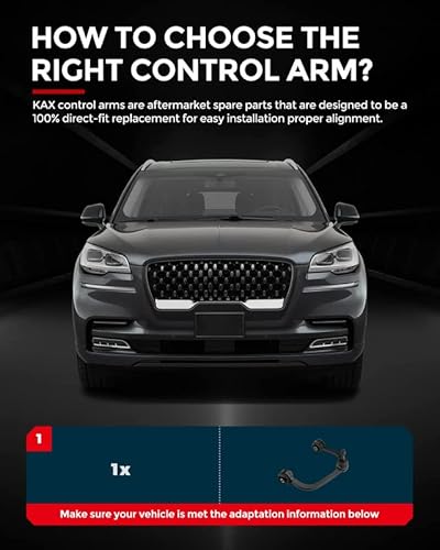 Kac Control Arms, Rk80308 Control Arm And Ball Joint Assembly Compatible With 2007-2017 Expedition Navigator, 2004-2014 F150, 2006-2008 Mark Lt #TOP4